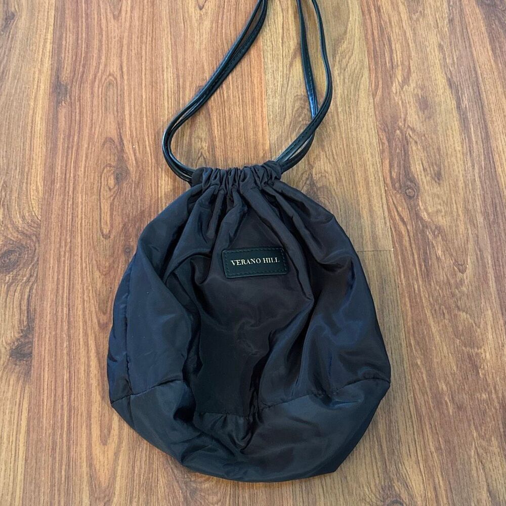 Verano Hill black cute bucket bag drawstring bag pouch